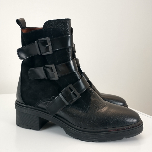 Hispanita Vali Buckle Boots Black 